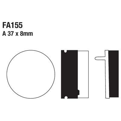 ΤΑΚΑΚΙΑ EBC FA155 για YAMAHA YFS 200 Blaster (1991-2002)