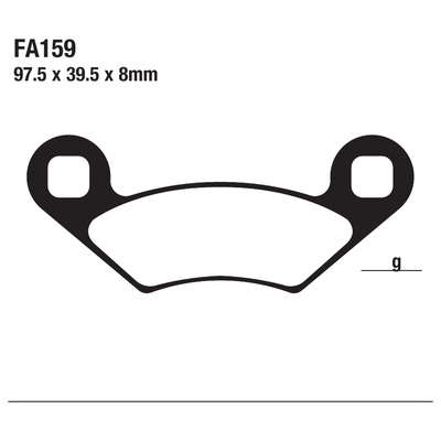 ΤΑΚΑΚΙΑ EBC FA159 για CONTD 800 Ranger (2008-2014)