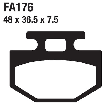 ΤΑΚΑΚΙΑ EBC FA176 για HONDA NH 50 Lead SS (1984 /)