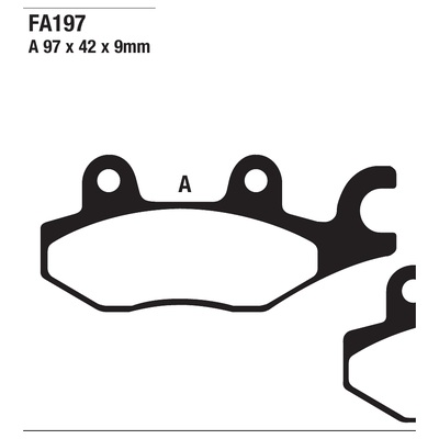 ΤΑΚΑΚΙΑ EBC FA197 για BENELLI Caffe Nero 250 (2008-2014)