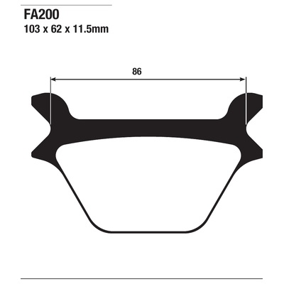 ΤΑΚΑΚΙΑ EBC FA200 για HARLEY DAVIDSON Sportster XLH 883 (1999-2000)