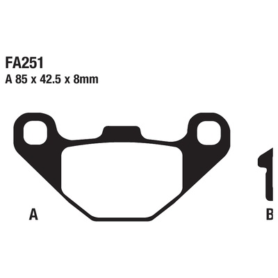 ΤΑΚΑΚΙΑ EBC FA251 για HUSQVARNA TE 510 (1990)