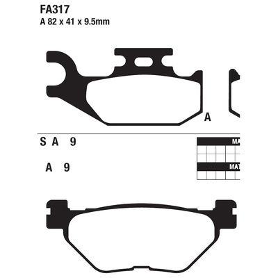 ΤΑΚΑΚΙΑ EBC FA317 για CAN AM Xrs DPS (2014-2016)