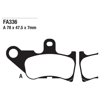 ΤΑΚΑΚΙΑ EBC FA336 για YAMAHA CV 50 Jog 5KN1/2 Coolstyle (2000-2002)