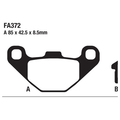 ΤΑΚΑΚΙΑ EBC FA372 για SUZUKI LT-A 500 Vinson Quadrunner (2003-2007)