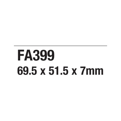 ΤΑΚΑΚΙΑ EBC FA399 για DERBI GP1 250 icc Racing (2007-2009)