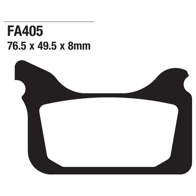 ΤΑΚΑΚΙΑ EBC FA405 για HUSABERG FS 650 E Supermoto (2005-2008)