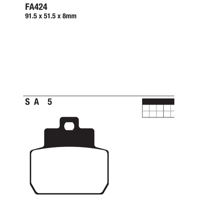 ΤΑΚΑΚΙΑ EBC FA424 για KAWASAKI ZX7-RR ZX 750 (1996-1999)