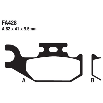 ΤΑΚΑΚΙΑ EBC FA428 για YAMAHA YXR 450 F Rhino 4WD Side x Side (2004-2009)