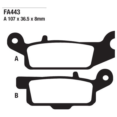 ΤΑΚΑΚΙΑ EBC FA443 για YAMAHA YFM 700 F Grizzly All Models (2007-2025)