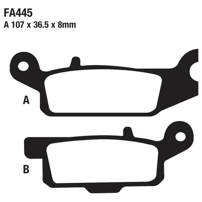 ΤΑΚΑΚΙΑ EBC FA445 για YAMAHA YFM 700 F Grizzly All Models (2007-2025)