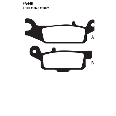 ΤΑΚΑΚΙΑ EBC FA446 για YAMAHA YFM 700 F Grizzly All Models (2007-2025 /)