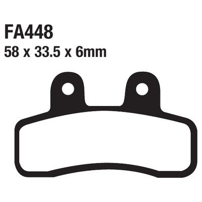 ΤΑΚΑΚΙΑ EBC FA448 για GENERIC / KSR Mini Trigger 50 SM (2008-2009 N)