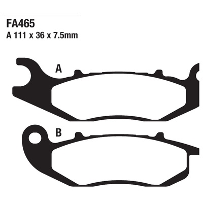 ΤΑΚΑΚΙΑ EBC FA465 για AJP PR3 200 Enduro (2012-2014)