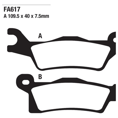 ΤΑΚΑΚΙΑ EBC FA617 για CAN AM ATV Outlander 500 L EFI STD inc Max (2013-2014)