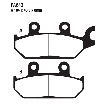 ΤΑΚΑΚΙΑ EBC FA642 για YAMAHA YXC 700 Viking All Models (2015-2025)