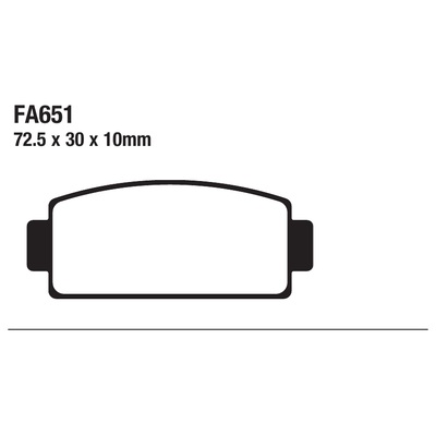ΤΑΚΑΚΙΑ EBC FA651 για CF MOTO CF 600 3, 6 Z6-EX (2012-2016)