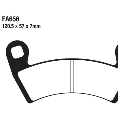 ΤΑΚΑΚΙΑ EBC FA656 για CONTD 570 Ranger Crew R03 (2018-2018)