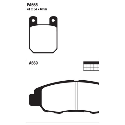 ΤΑΚΑΚΙΑ EBC FA665 για CPI SX 250 (2009-2012 /)
