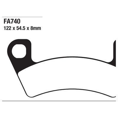 ΤΑΚΑΚΙΑ EBC FA740 για SIDE X SIDE 812 Prowler Pro Crew and XT (2019-2023)