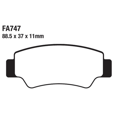 ΤΑΚΑΚΙΑ EBC FA747 για CF MOTO CF 800 EX Z-Force (2018-2021)