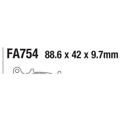 ΤΑΚΑΚΙΑ EBC FA754 για LEXMOTO Venom SK125-22-E4 (2021)