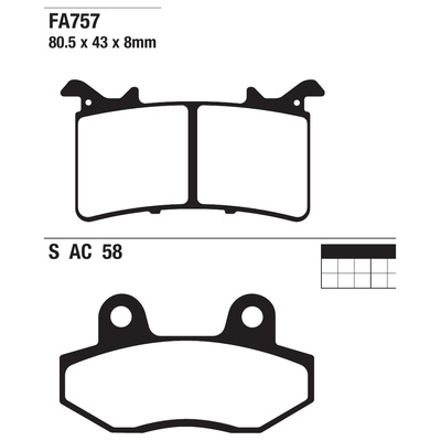 ΤΑΚΑΚΙΑ EBC FA757 για BMW M 1000 RR (2022-2026)