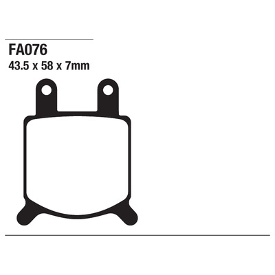 ΤΑΚΑΚΙΑ EBC FA76 για NVT Rambler 125/157 (1978 RO)