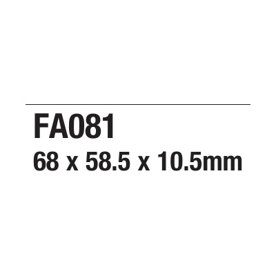 ΤΑΚΑΚΙΑ EBC FA81 για YAMAHA DT 80 LC 37A (1981-1984)