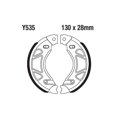 ΣΙΑΓΩΝΕΣ ΦΡΕΝΩΝ EBC Y535 για HONLEY HD2 125 (2016-2017)