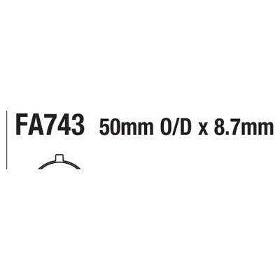 ΤΑΚΑΚΙΑ EBC FA743 για YAMAHA TZ 350 (1980-1990)