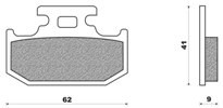 ΤΑΚΑΚΙΑ NEWFREN FD144B για SUZUKI DR 250 SJ45A/DOHC (1995-2000)