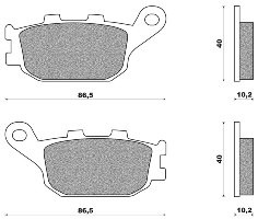 ΤΑΚΑΚΙΑ NEWFREN FD172BT για YAMAHA MT-07 (2014-2026)