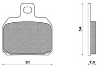 ΤΑΚΑΚΙΑ NEWFREN FD256SCS-R για DUCATI Monster 695 + (2009-2012 E)