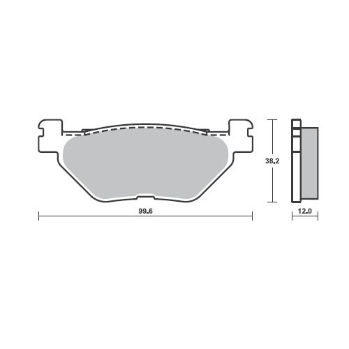 ΤΑΚΑΚΙΑ SBS 216-00-71695 για YAMAHA XVS 1300 A Midnight Star (2007-2016)