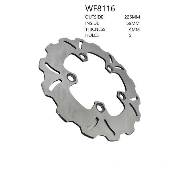 ΔΙΣΚΟΠΛΑΚΑ WF8116 για PEUGEOT Tweet 150 RS (2010-2012 E)